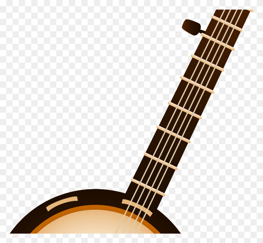 1307x1201 Guitar Clipart Musical Instrument Banjo, Leisure Activities, Musical Instrument, Lute HD PNG Download