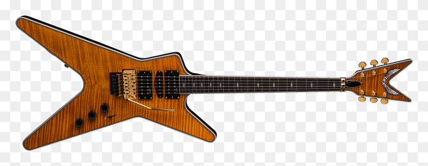 1928x662 Descargar Png Guitar Dean Ml Switchblade Trans Amber, Instrumento Musical, Guitarra Eléctrica Hd Png
