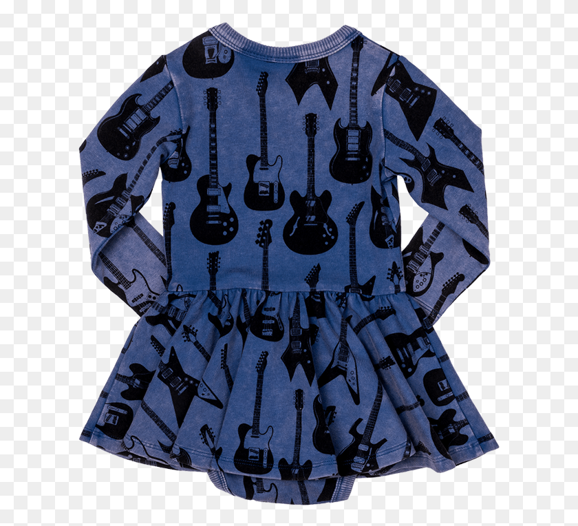 613x704 Guitar Hero Baby Waisted Dress Blouse, Clothing, Apparel, Sweatshirt HD PNG Download