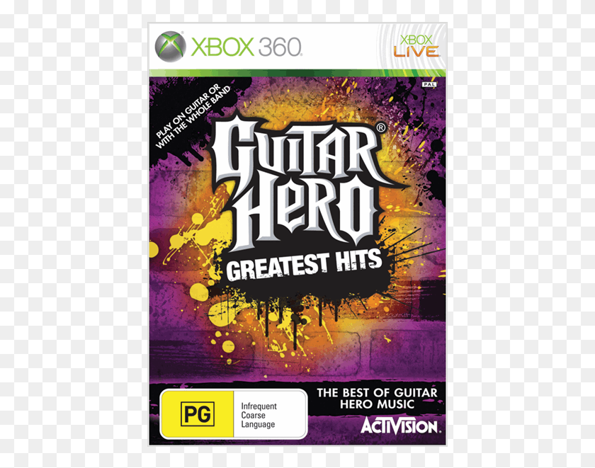 425x601 Descargar Png Guitar Hero Greatest Hits Disco De Juego Guitar Hero Smash Hits Xbox, Cartel, Anuncio, Volante Hd Png