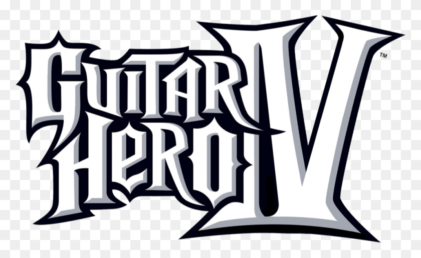 956x560 Guitar Hero Iv Photo Guitar Hero 4 Logo Marker Guitar Hero, Text, Label, Pillow HD PNG Download