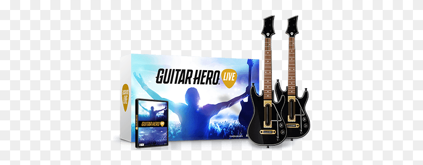 392x269 Descargar Png Guitar Hero Live Bundle Xbox, Actividades De Ocio, Instrumento Musical, Guitarra Eléctrica Hd Png