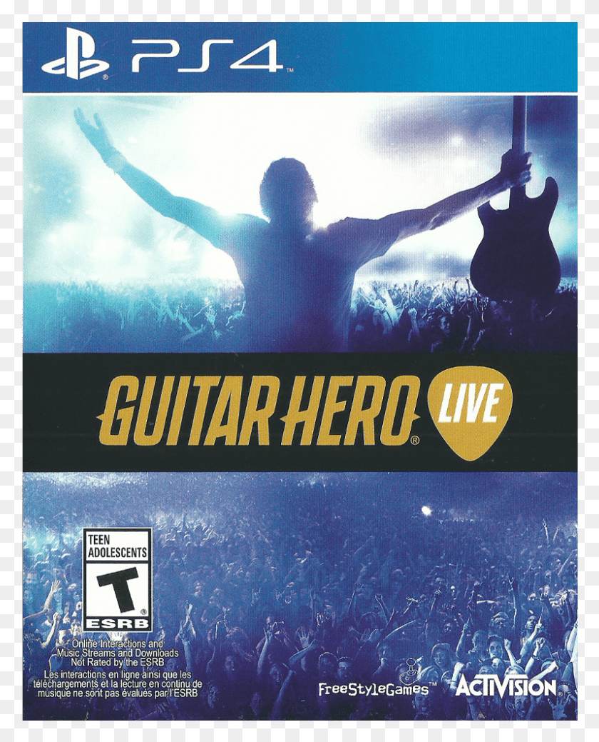 797x1001 Guitar Hero Live Front Guitar Hero Game Xbox One, Человек, Человек, Плакат Hd Png Скачать