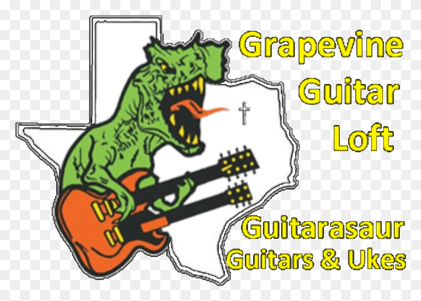 1034x719 Guitarasaur Guitars Amp Ukuleles Guitarasaur, Guitar, Leisure Activities, Musical Instrument HD PNG Download