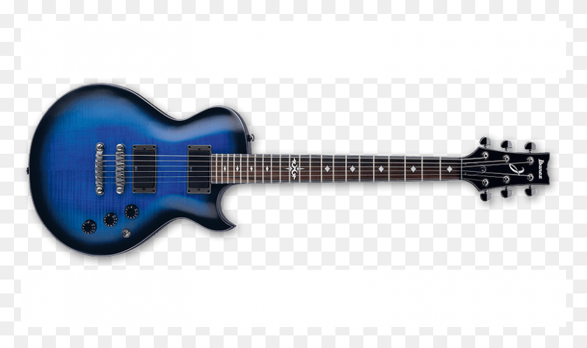 800x450 Descargar Png Guitarra Electrica Ibanez Art320 Bls Prs S2 Singlecut Faded Blue Smokeburst, Guitarra, Actividades De Ocio, Instrumento Musical Hd Png