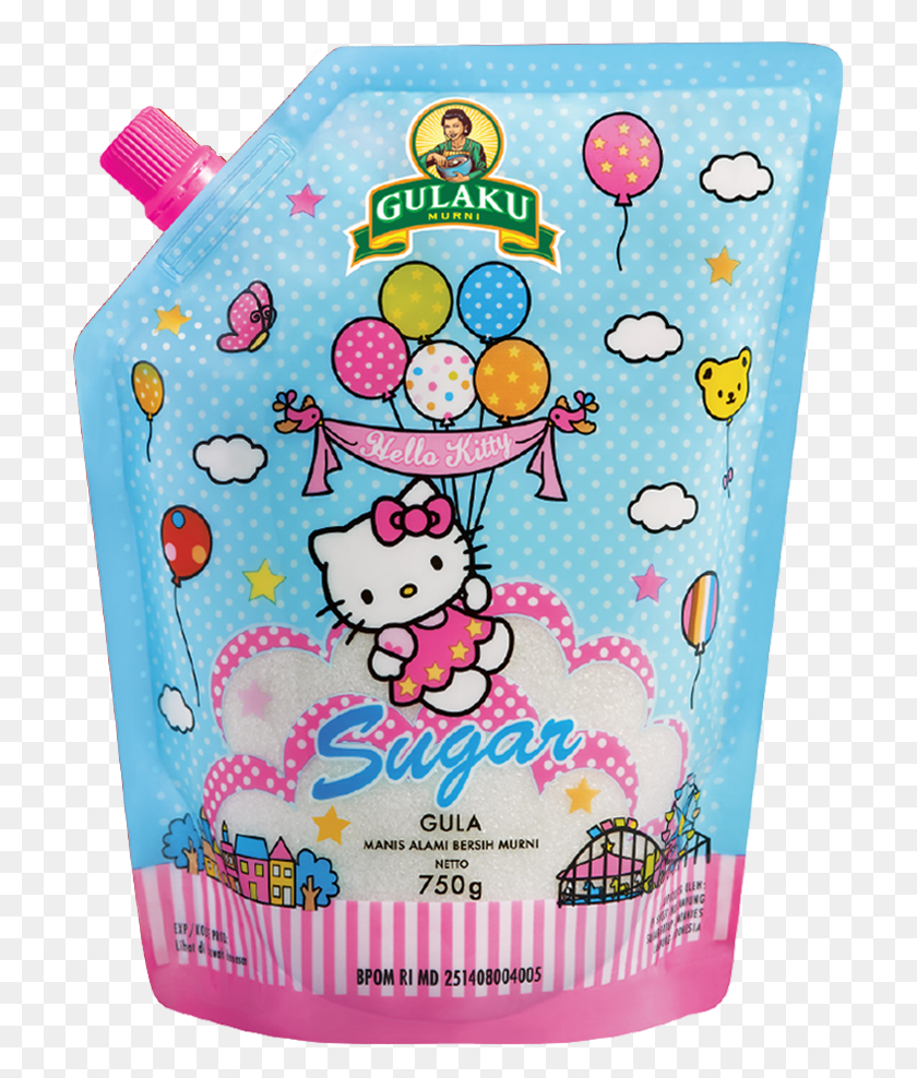 707x928 Gulaku 03 Pouch Hellokitty Ballon Gulaku Hello Kitty, Birthday Cake, Cake, Dessert HD PNG Download