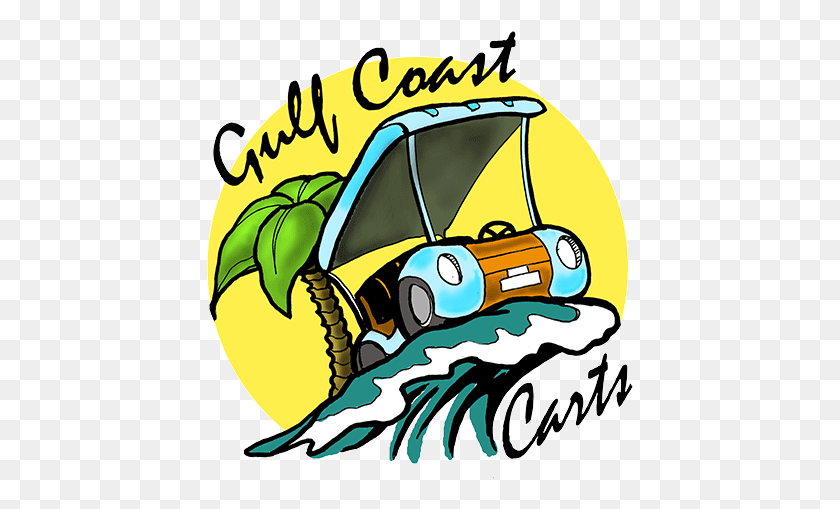 427x449 La Costa Del Golfo Carros Logo Carrito De Golf Logotipos, Vehículo, Transporte, Buggy Hd Png