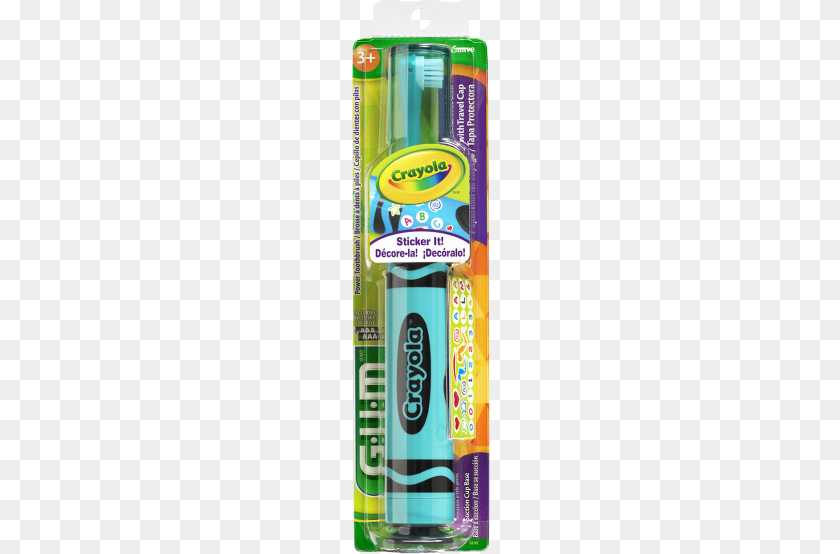 139x554 Gum Crayola Power Toothbrush Ages 5 Gum Crayola Power Toothbrush Red Soft, Can, Tin Transparent PNG