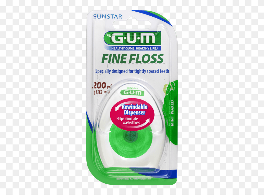 295x561 Gum Fine Floss 200 Yd Gum, Bottle, Text, Shampoo HD PNG Download