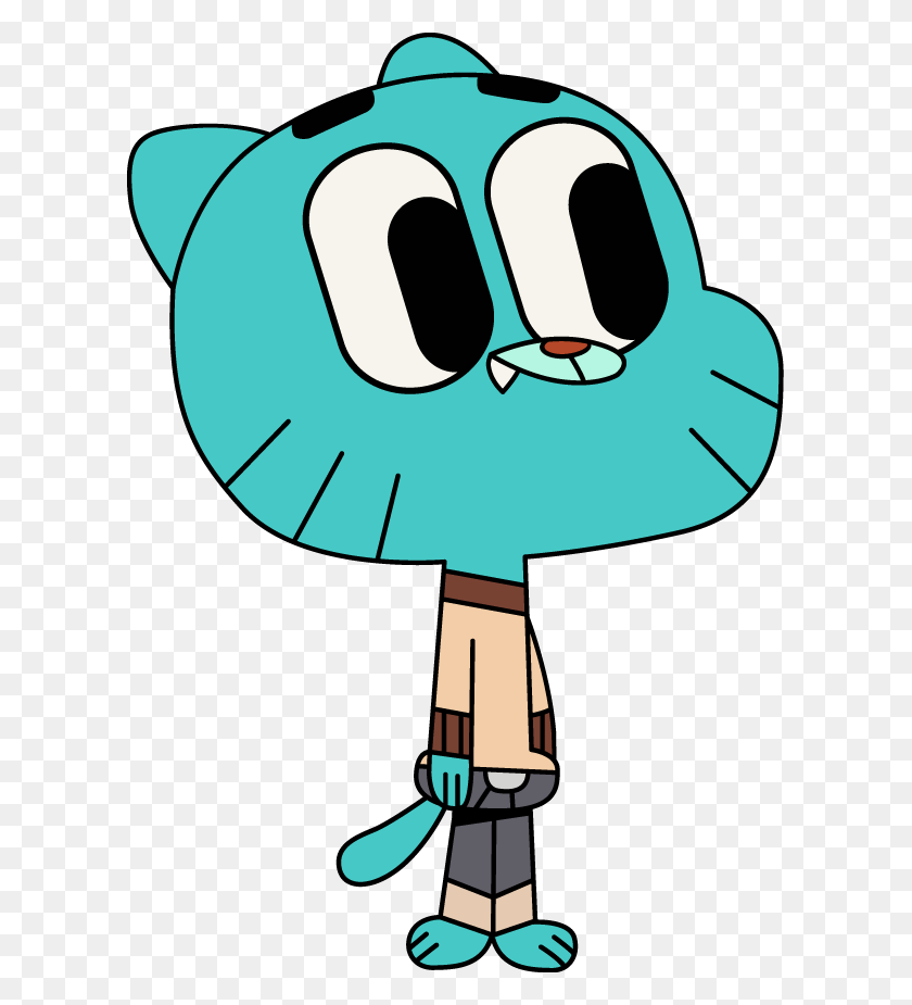 605x865 Gumball Amazing World Of Gumball, Hand, Statue HD PNG Download