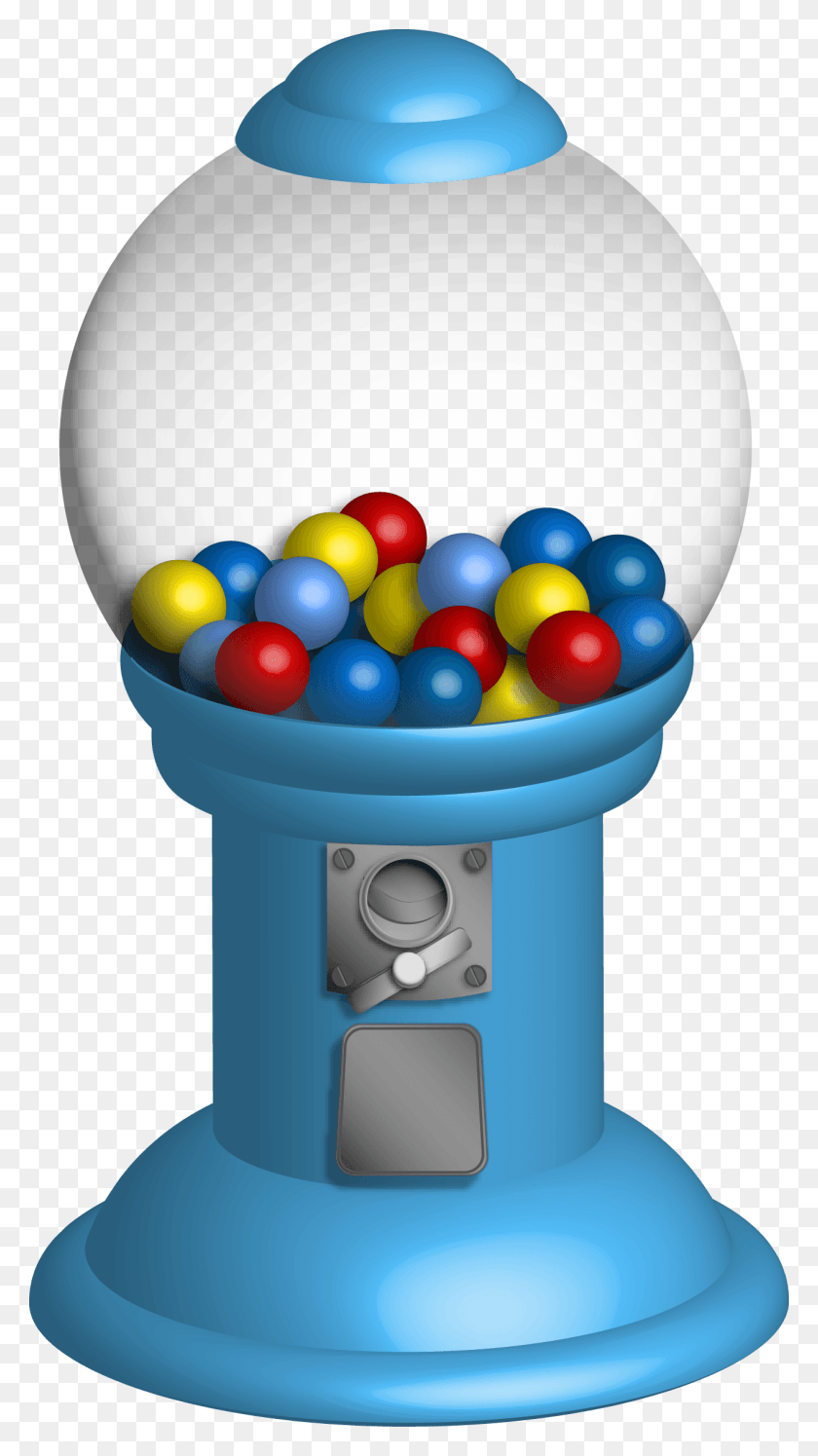 1263x2325 Gumball Machine Clipart Blue Bubble Gum Machine, Ball, Sphere, Balloon HD PNG Download