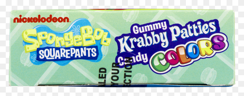 1800x629 Gummy Krabby Patties Colores Candy Nickelodeon Bob Esponja Cartel, Chicle, Texto, Comida Hd Png