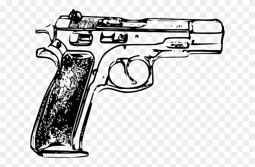 640x490 Gun Clip Art, Weapon, Weaponry, Handgun HD PNG Download