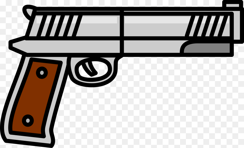 1920x1167 Gun With A Wood Grip Firearm, Handgun, Weapon Clipart PNG
