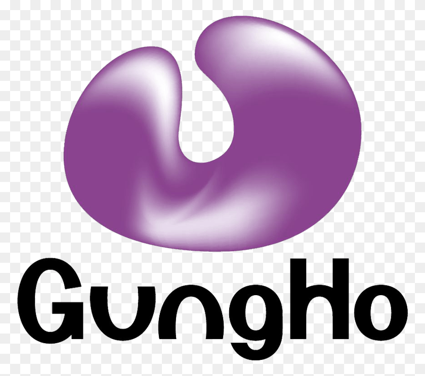 774x684 Логотип Gungho Online Entertainment Gungho Online Entertainment, Текст, Сердце, Фиолетовый Hd Png Скачать