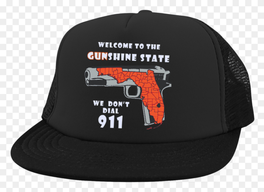 1149x816 Gunshine State Call 911 Trucker Hat Con Gorra De Béisbol Snapback, Ropa, Vestimenta, Gorra Hd Png