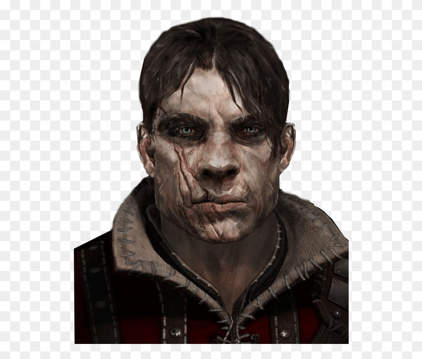 548x655 Gunther Pinebane Human Barbarian Coen Witcher, Face, Person, Head HD PNG Download