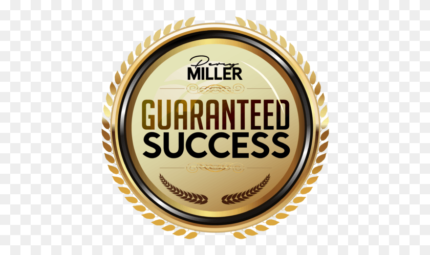 448x439 Guranteed Success Icon Logo1 Gold Badges, Label, Text, Alcohol HD PNG Download