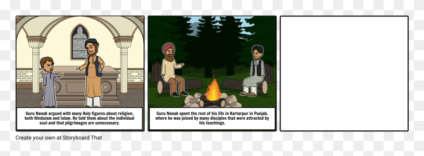 1145x368 Guru Nanak P2 De Dibujos Animados, Persona, Humano, Fuego Hd Png
