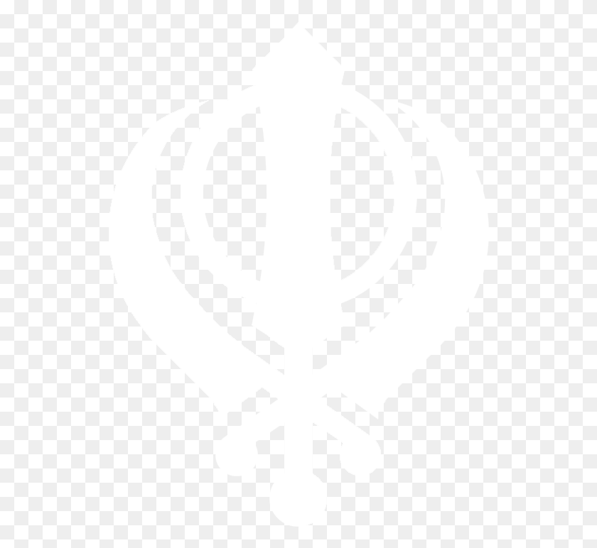 536x712 Gurudwara Den Haag Khanda White, Emblem, Symbol, Weapon HD PNG Download