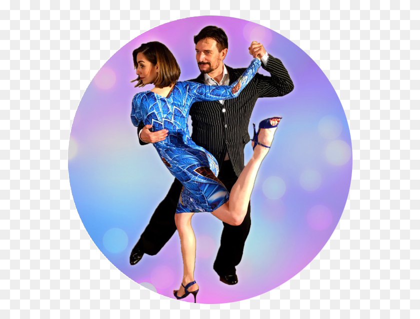 571x579 Gustavo And Jesica Hornos Dancing Tango At The Motion Latin Dance, Person, Human, Dance Pose HD PNG Download