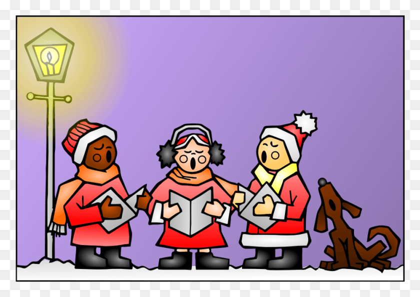 926x635 Gustavorezende Xmas Coral Scalable Vector Graphics Christmas Carolers Clipart Transparent, Crowd, Graphics HD PNG Download