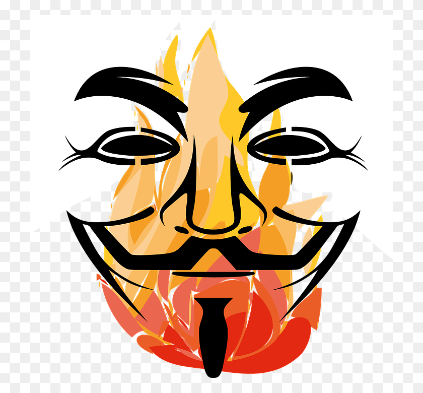 720x720 Guy Fawkes Mask, Label, Text, Halloween HD PNG Download