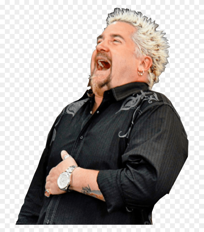 715x896 Guy Fieri Looking Up, Person, Human, Wristwatch HD PNG Download