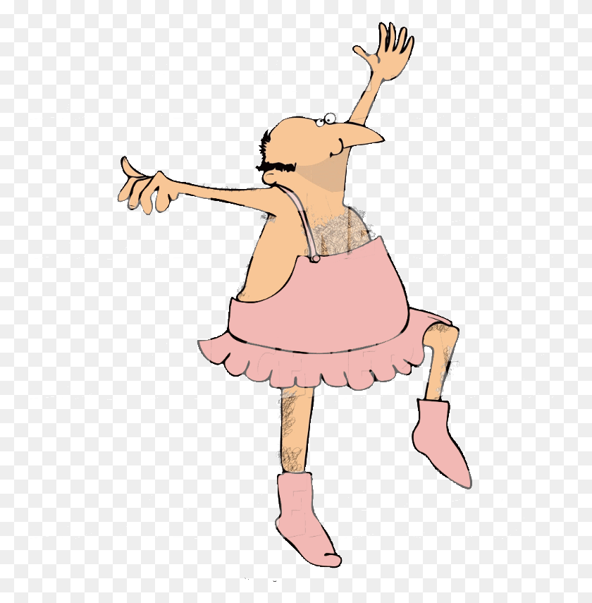 758x795 Guy In A Tutu Illustration, Person, Human, Ballet HD PNG Download