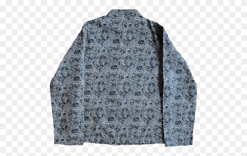 504x471 Guy Le Tatooer X Loco Mosquito Allover Black Waves Cardigan, Ropa, Suéter, Suéter Hd Png