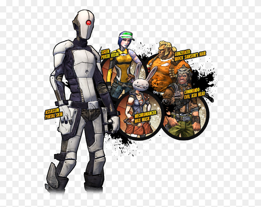 644x604 Guy With The Gun Borderlands, Helmet, Clothing, Apparel HD PNG Download