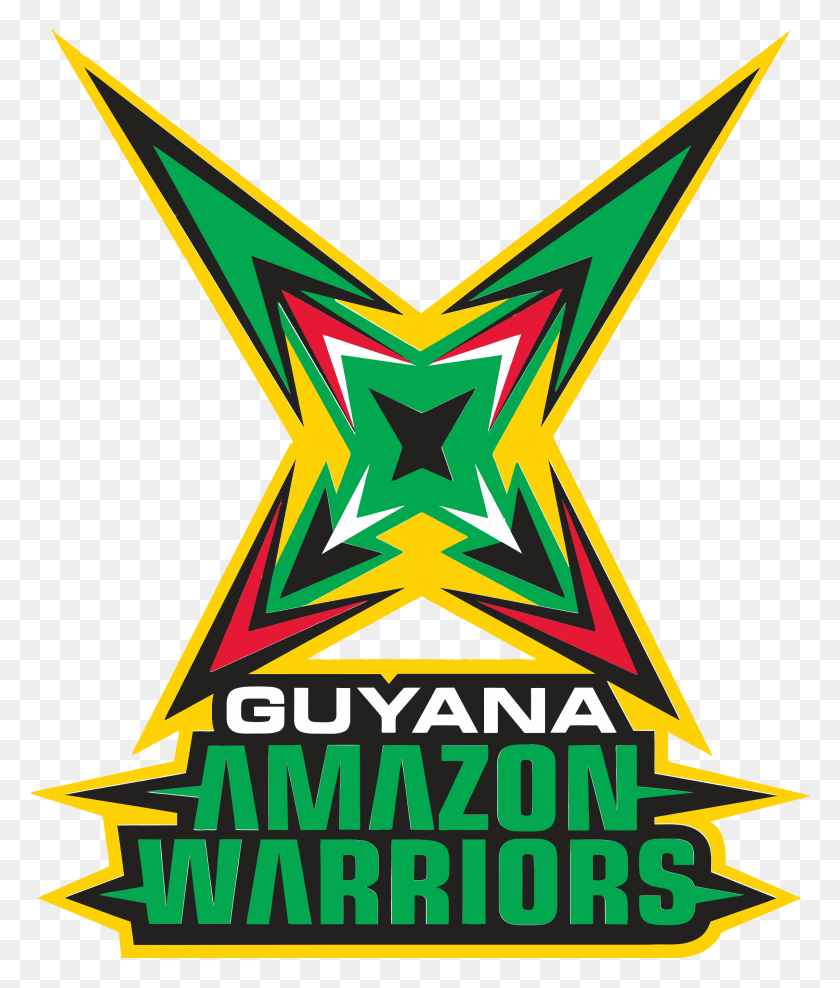 2400x2856 Guyama Amazon Warriors Logo Transparent Guyana Amazon Warriors Team 2018, Symbol, Star Symbol HD PNG Download