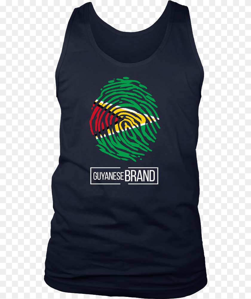 548x1001 Guyana Guyanese Pride Flag Fingerprint Country Men, Clothing, Tank Top, T-shirt PNG