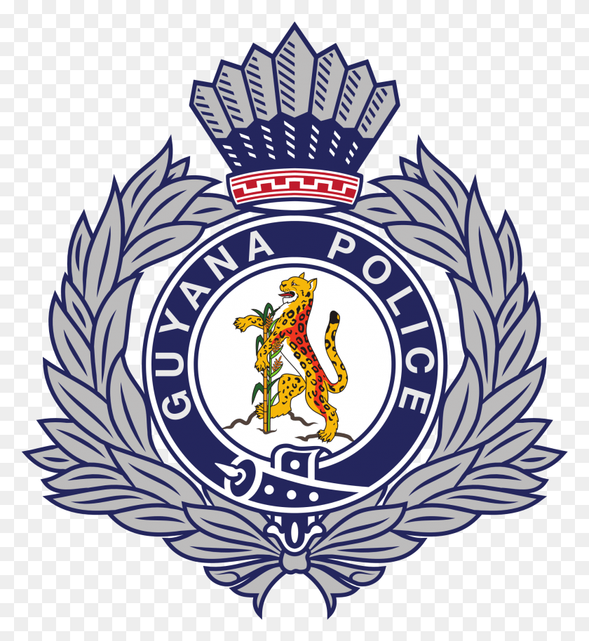1812x1984 La Fuerza De Policía De Guyana, Logotipo De La Policía De Guyana, Insignia De La Policía De Guyana, Emblema, Símbolo, Marca Registrada Hd Png