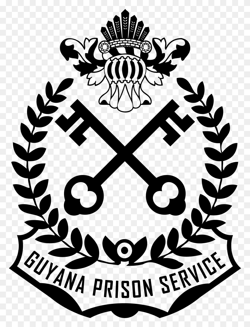 1998x2662 Логотип Тюремной Службы Гайаны, Трафарет, Символ, Эмблема Hd Png Скачать