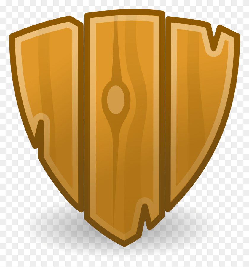 1671x1802 Gvenlik Wooden Shield Icon, Armor, Shield, Gold HD PNG Download