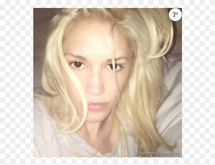 582x584 Gwen Stefani Se Dvoile Sans Maquillage Sur Sa, Face, Person, Human HD PNG Download