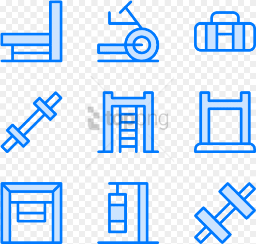 850x812 Gym 25 Icons Icon, Text Clipart PNG
