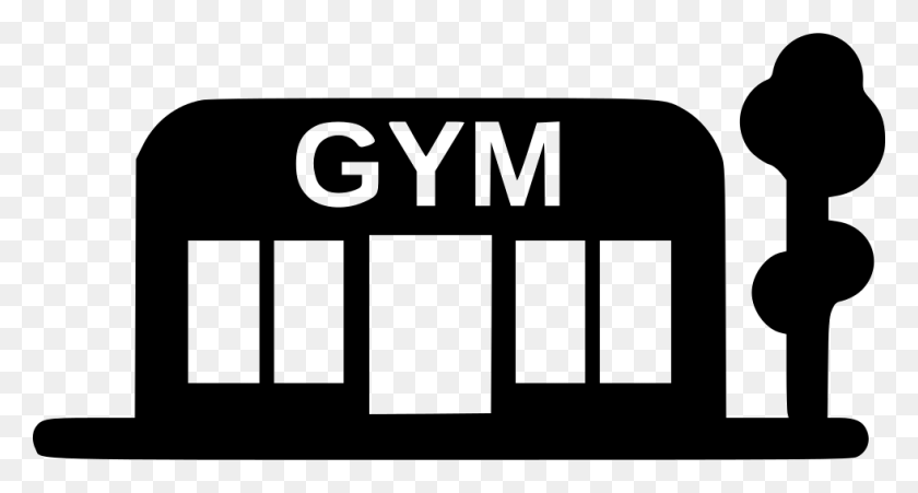 980x492 Gym Building Sport Training Svg Free Gym Icon, Text, Label, Alphabet HD PNG Download