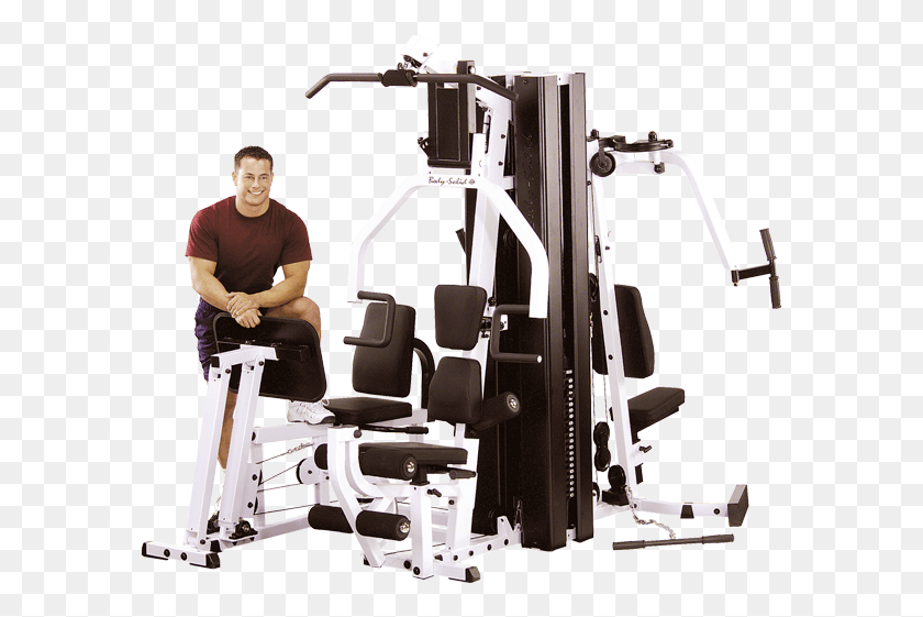 585x501 Gym System Exm3000lps Body Solid, Person, Human, Fitness HD PNG Download
