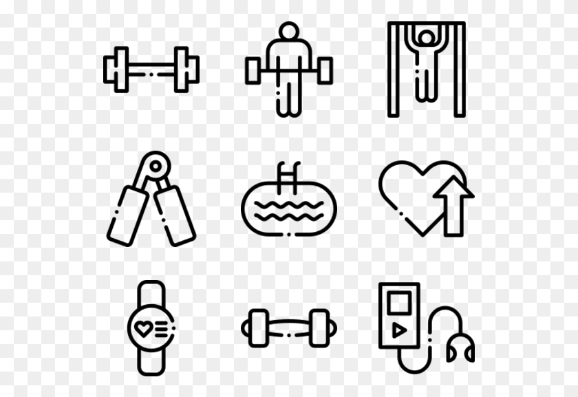 541x517 Gym Toy Icons, Gray, World Of Warcraft HD PNG Download