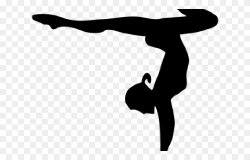 640x480 Гимнастка Клипарт Shadow Gymnast Silhouette Стойка На Руках, Серый, World Of Warcraft Hd Png Скачать