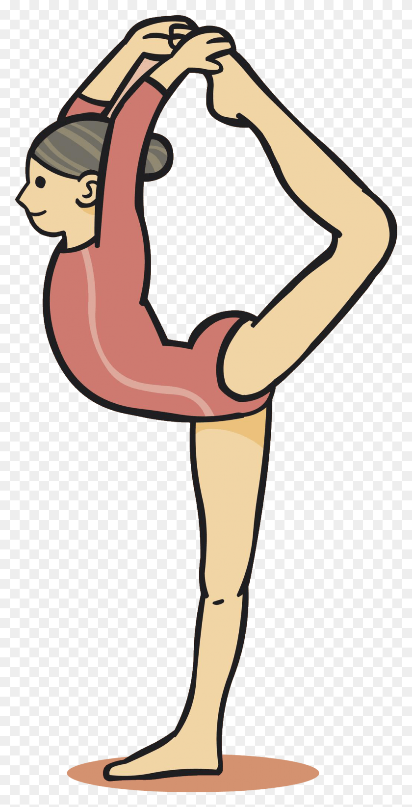 1019x2071 Gymnast Vector For Easy To Draw Gymnast, Arm, Hip, Label HD PNG Download