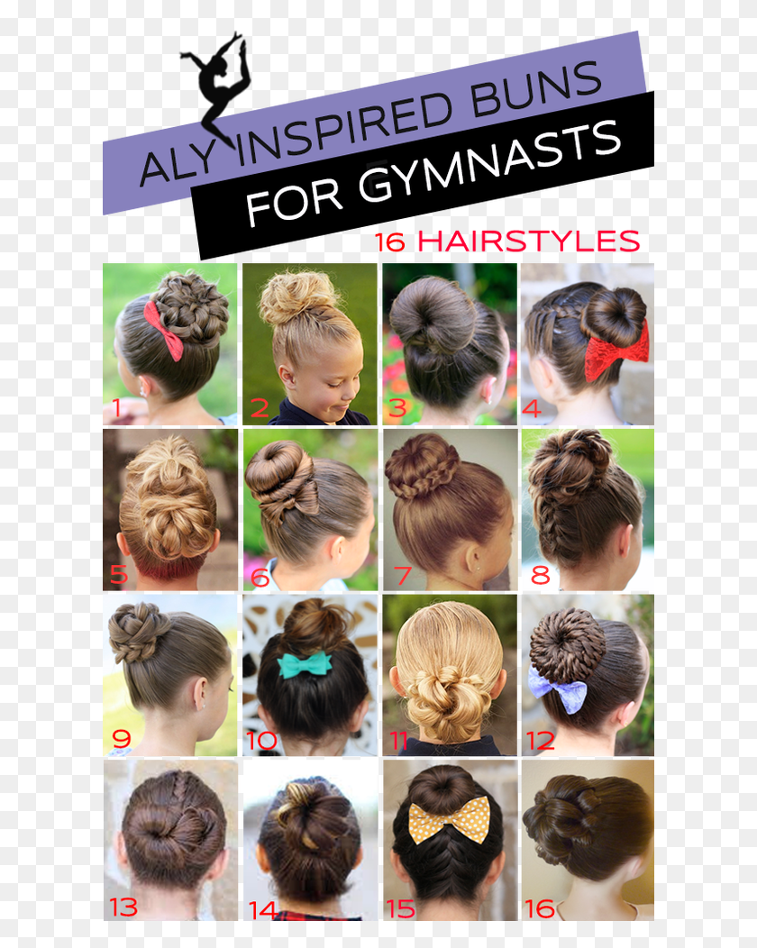 613x992 Gymnastics Hairstyle Easy Gymnastics Competition Hair, Person, Human, Sunglasses HD PNG Download