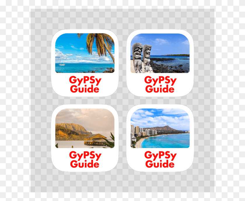 630x630 Gypsy Guide Hawaii Collection 4 Collage, Outdoors, Nature, Text Hd Png