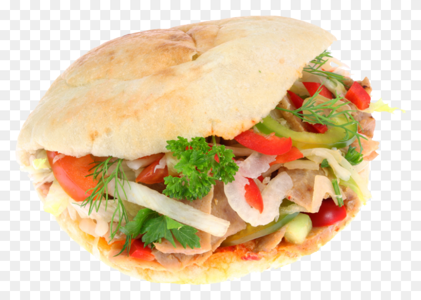 801x553 Gyros Doner Kebab, Bread, Food, Burger HD PNG Download