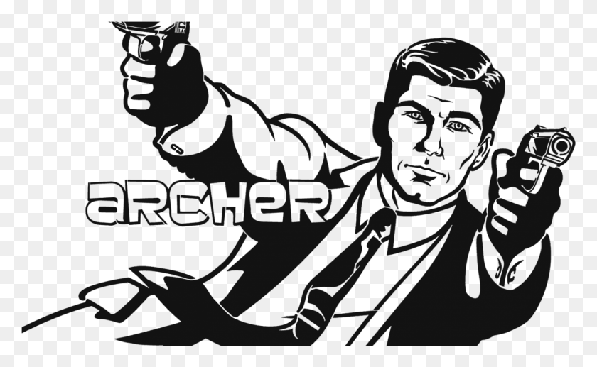 1312x769 H Jon Benjamin Archer Autographed Signed Archer Danger Zone, Person, Human, Photography HD PNG Download