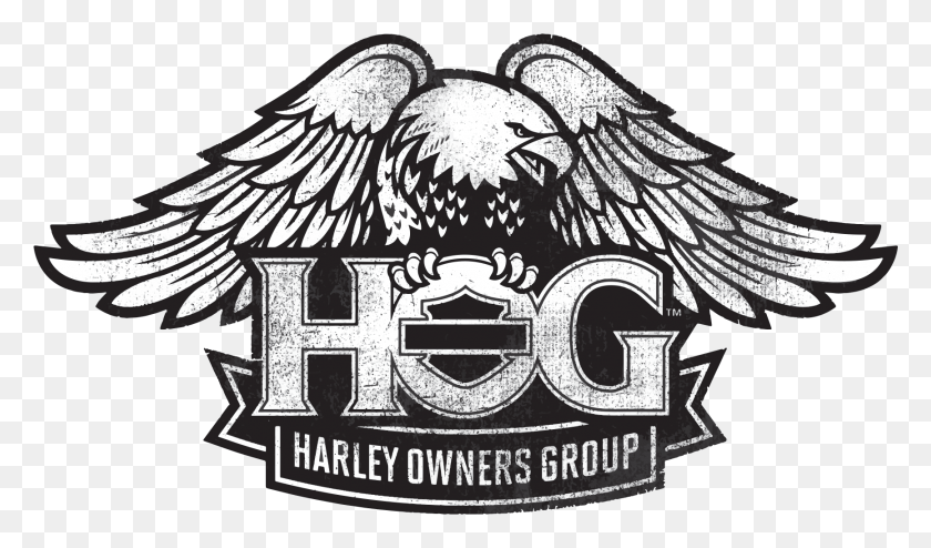 1732x964 H O G Harley Owners Group, Label, Text, Symbol HD PNG Download