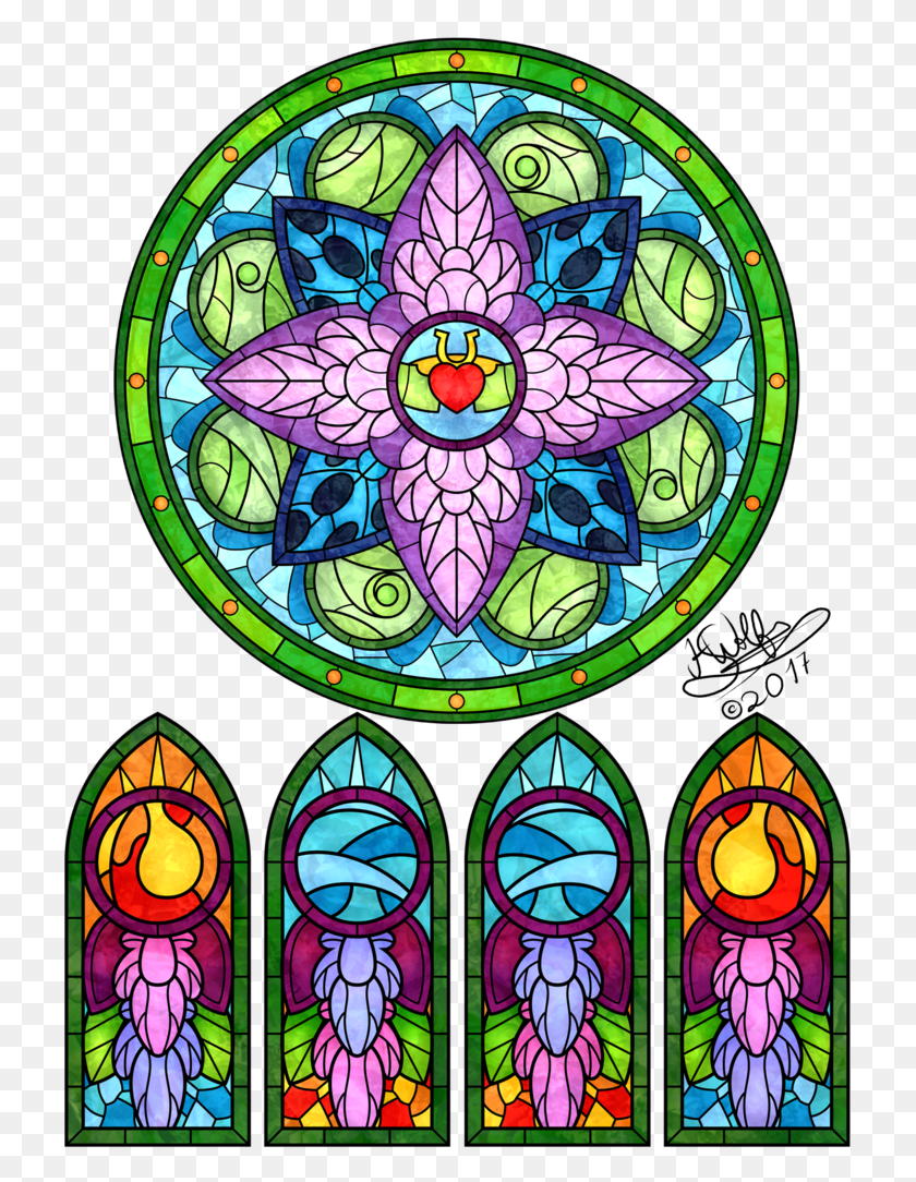 726x1024 H Stallionwolf Changedling Changeling Changeling, Stained Glass, Clock Tower HD PNG Download