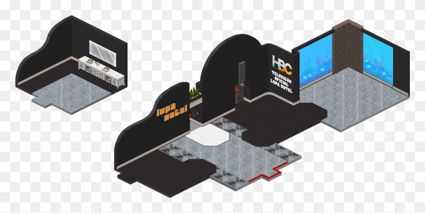 1918x890 Habbo Reception Bg, Text, Paper, Building HD PNG Download